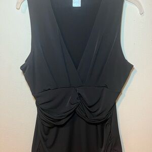VENUS Black V-Neck Dress